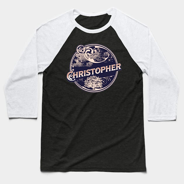 Christopher Name Tshirt Baseball T-Shirt by Renata's